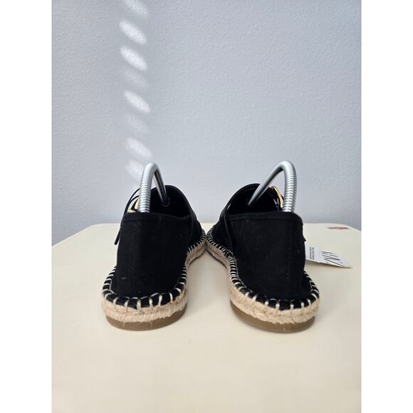ZARA Black Espadrille Mary Janes Size 10 NWT Buckle Flats Summer It Girl Style - Picture 9 of 11